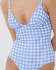 SKY GINGHAM CLASSIC ONE PIECE