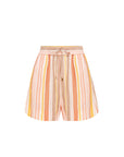 SUNSET STRIPE LINEN SHORT