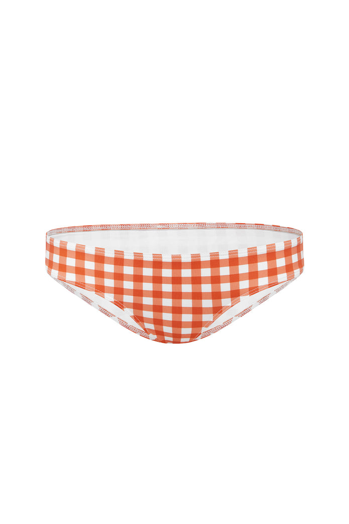 TERRACOTTA GINGHAM CLASSIC PANT