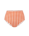 TERRACOTTA GINGHAM HIGH WAISTED PANT