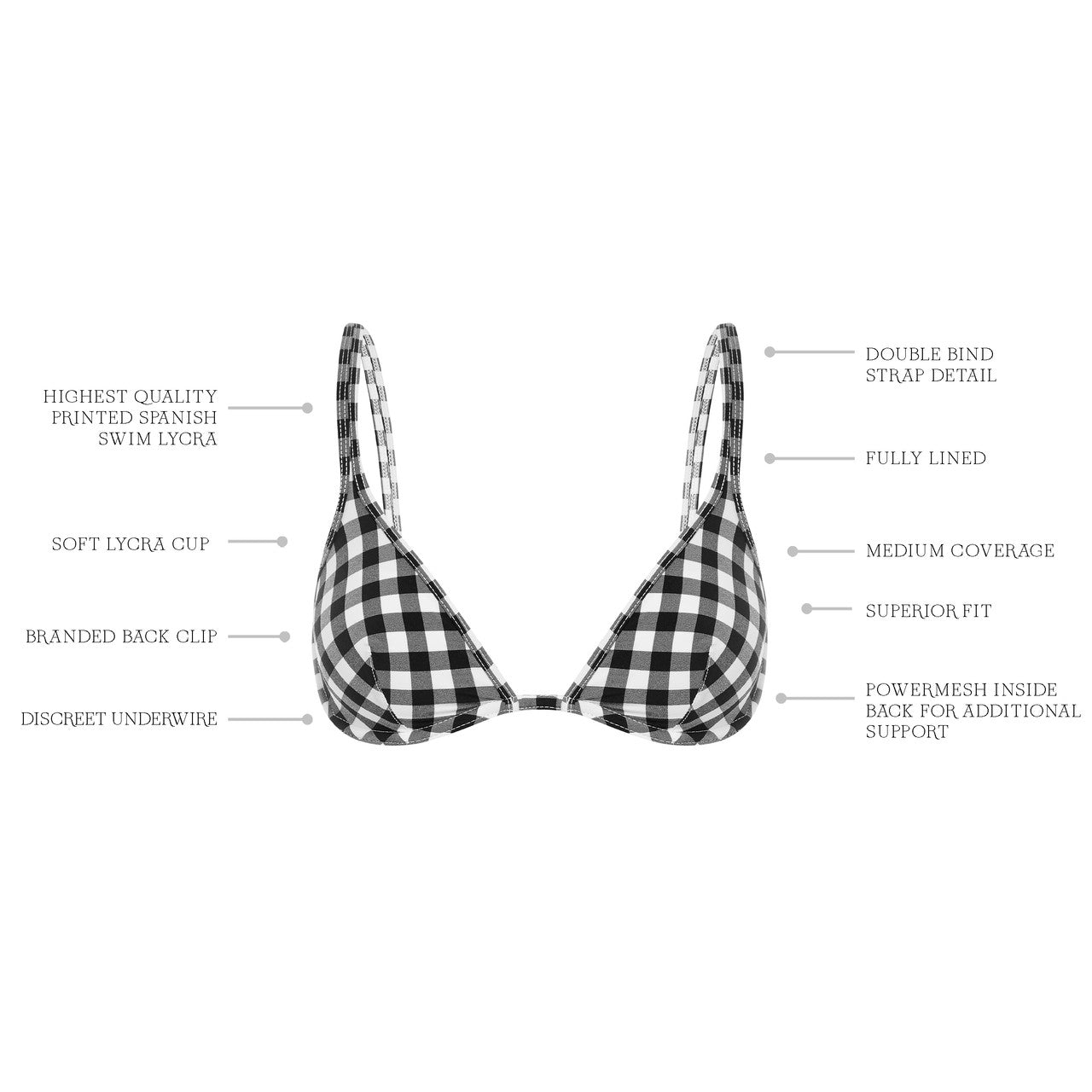 CLASSIC GINGHAM CLASSIC BRA